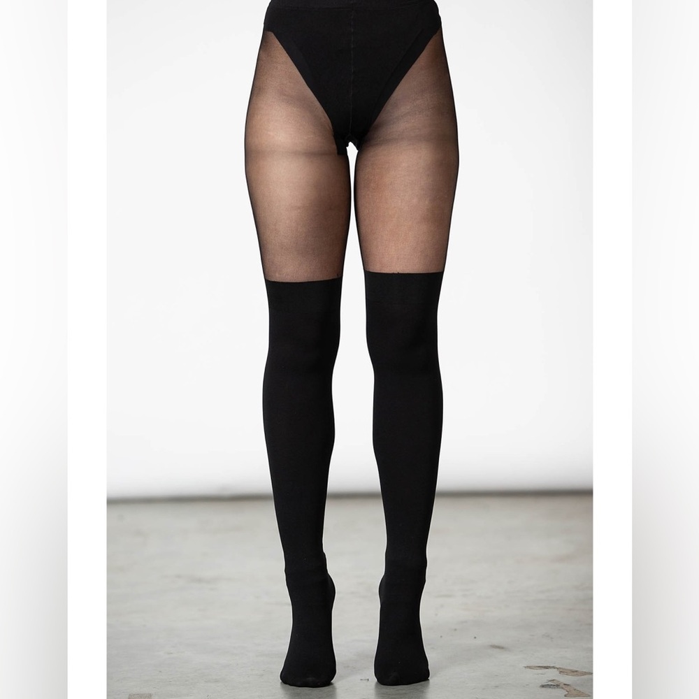 Two Tone Fashion Tights​ - Picture 7 of 7